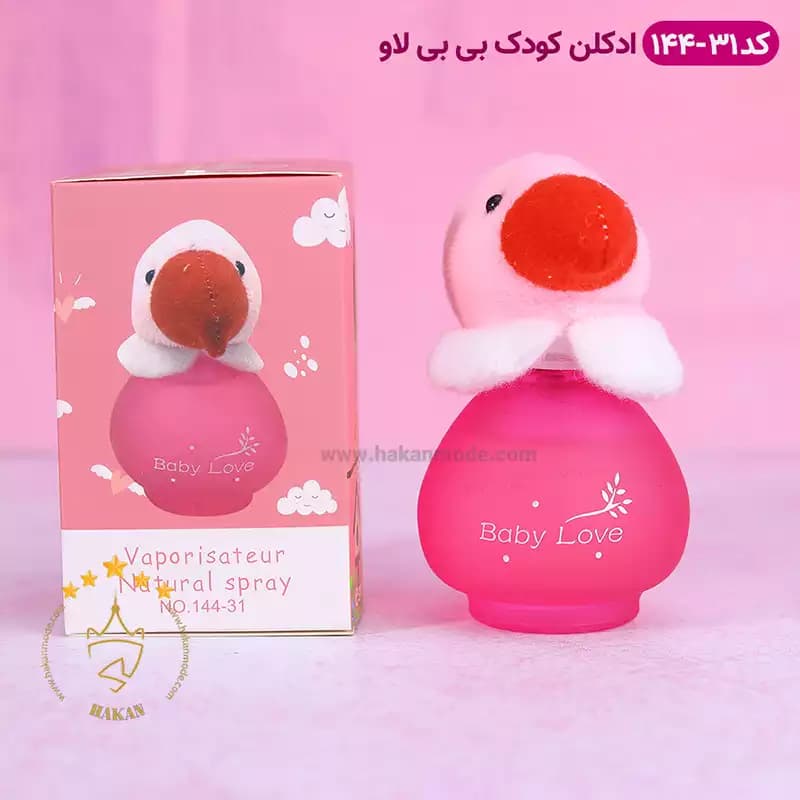 ادکلن کودک عروسکی پرنده صورتی بیبی لاو مدل 31-144 — تصویر ۲