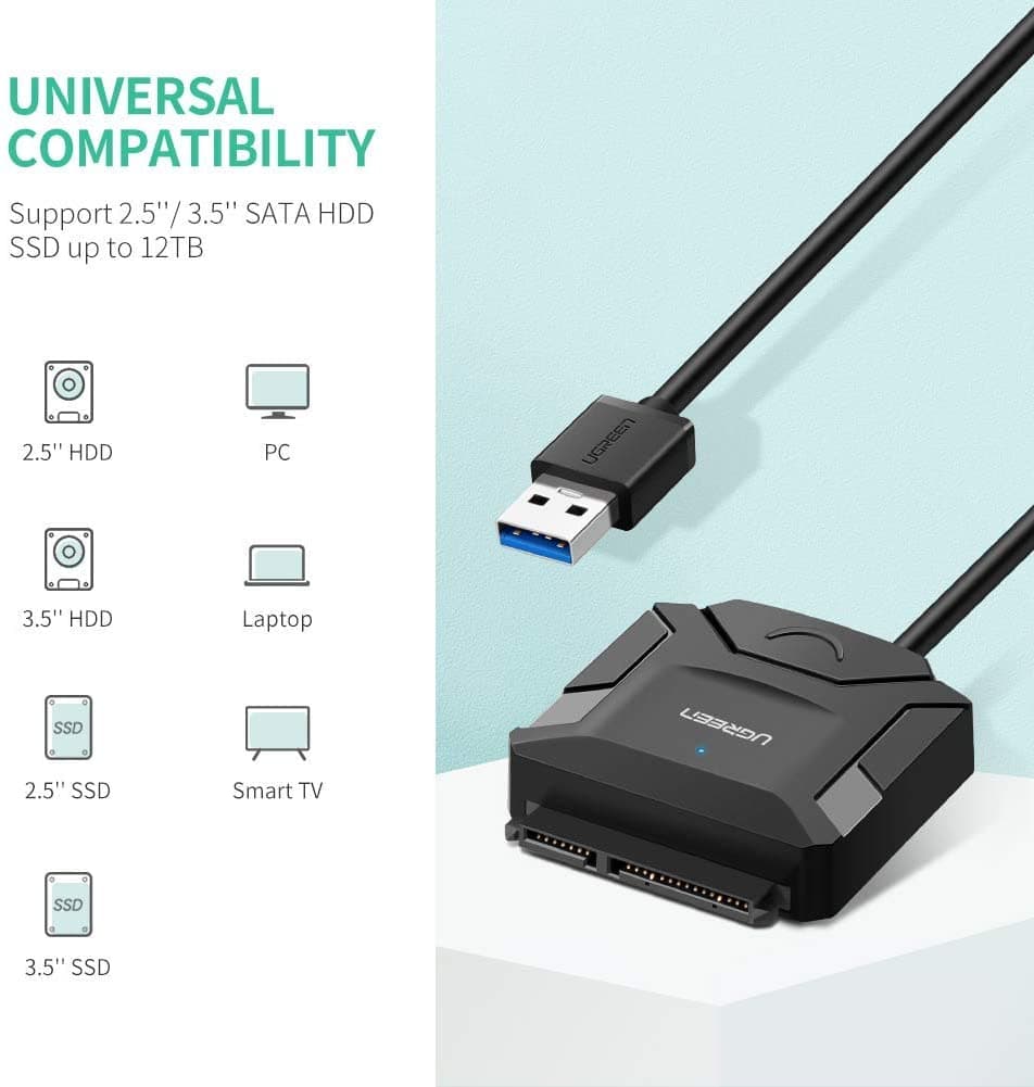 تبدیل هارد USB 3.0 به SATA برند Ugreen — تصویر ۱۱