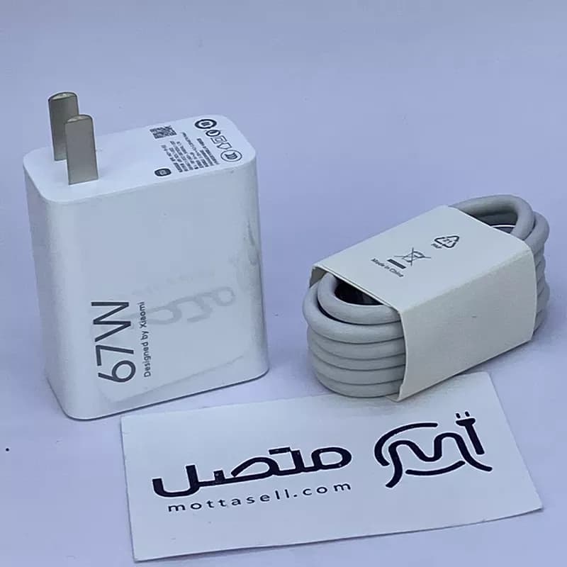 شارژر اصلی سرکارتنی Xiaomi Redmi Note 12 Pro 67W به همراه کابل 67 وات 6A