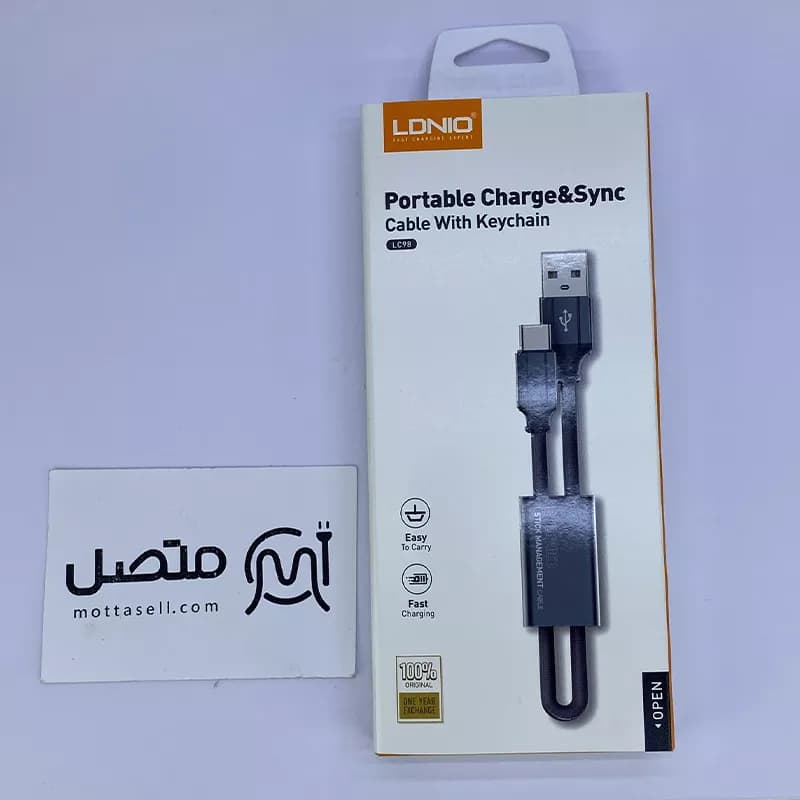 کابل کوتاه تایپ سی فست شارژ Ldnio LC98 2.4A 25cm — تصویر ۷