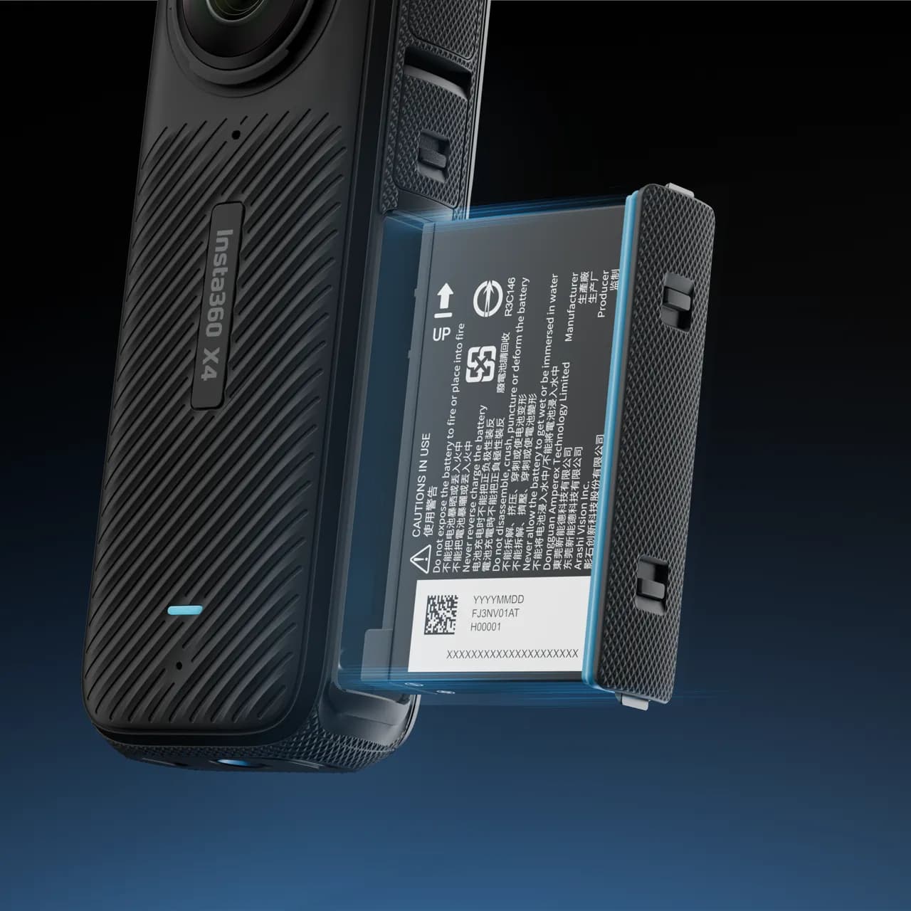 باتری اینستا 360 ایکس 4 – insta360 x4 battery — تصویر ۳