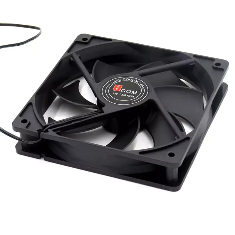 فن کیس UCOM 12 × 12 یوکام مشکی ساده — تصویر ۶