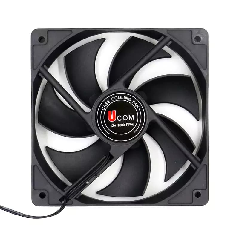 فن کیس UCOM 12 × 12 یوکام مشکی ساده