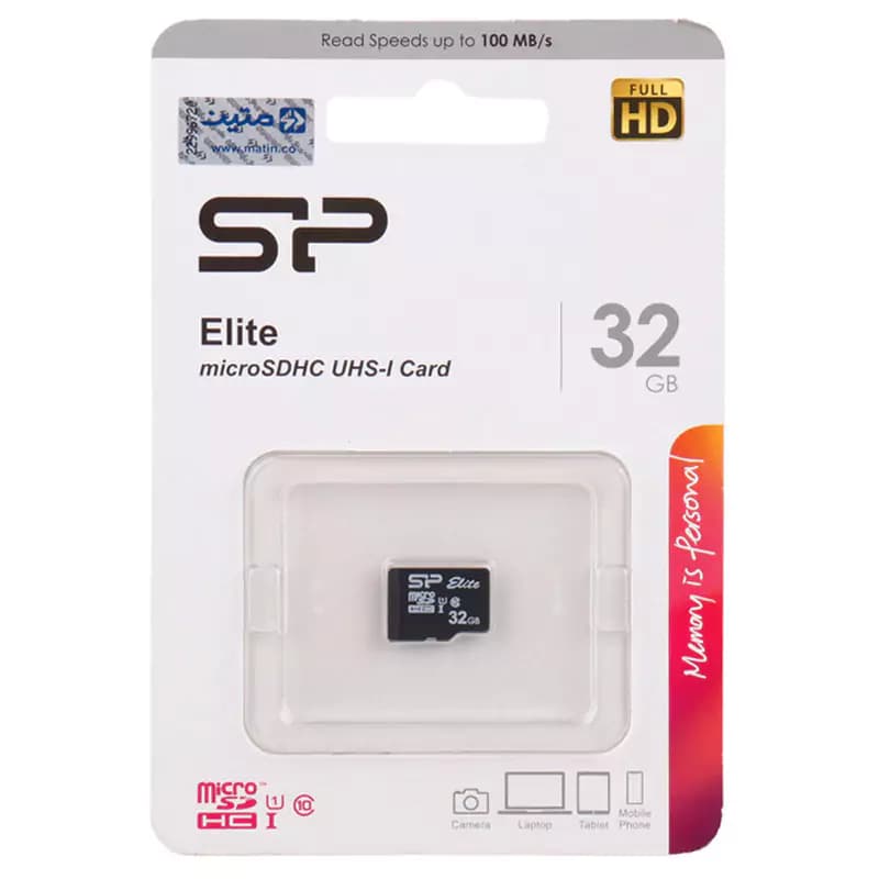 مموری میکرو 32 گیگ سیلیکون پاور Silicon Power Elite U1 C10 100MB/s