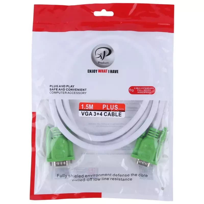 کابل VGA 3+4 ایکس پی پروداکت PLUS طول 1.5 متر — تصویر ۶