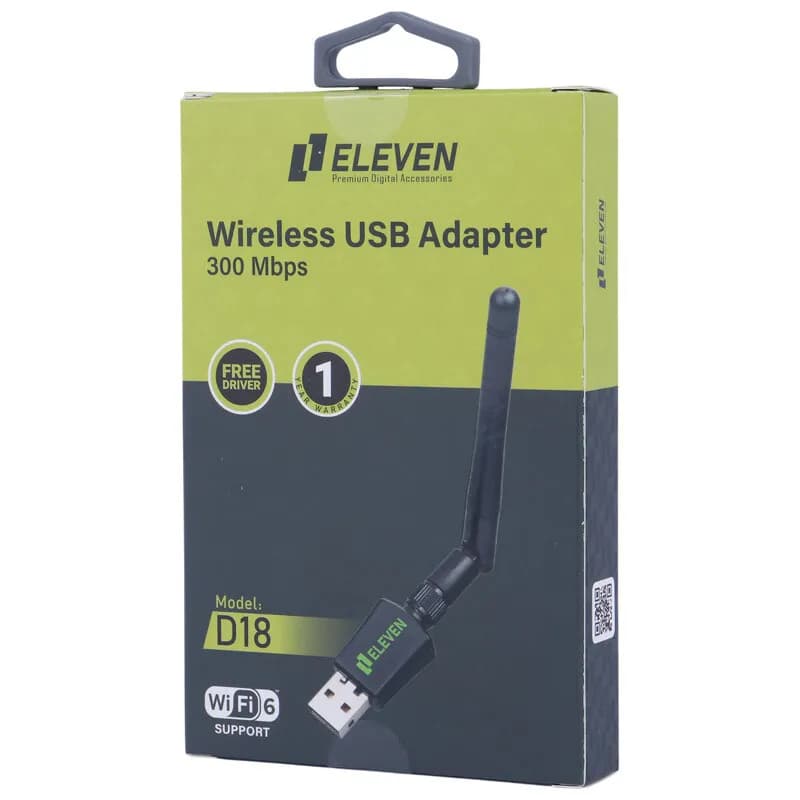 کارت شبکه بی سیم آنتن دار Eleven D18 300Mbps — تصویر ۵