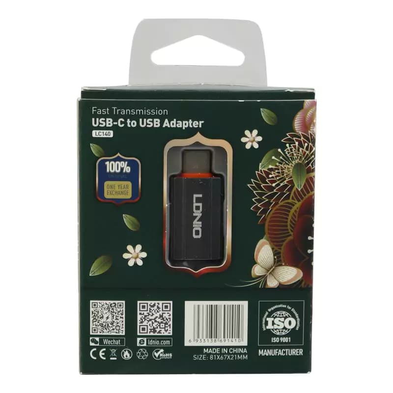 تبدیل OTG الدینیو LDNIO تایپ سی TYPE-C مدل LC140 — تصویر ۸