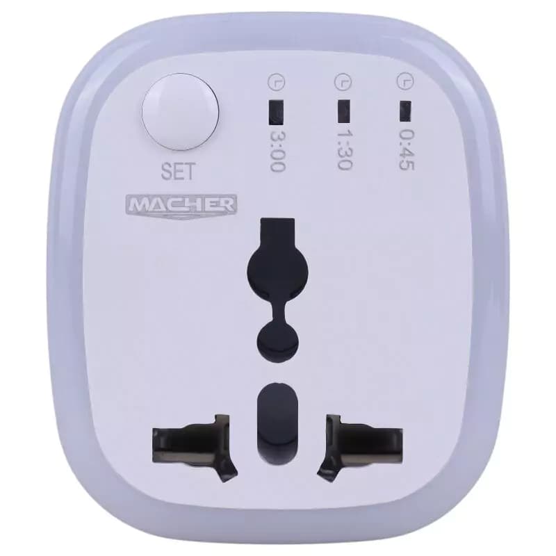 تبدیل برق 3 به 2 تایمردار مچر MACHER مدل MR-265 — تصویر ۶