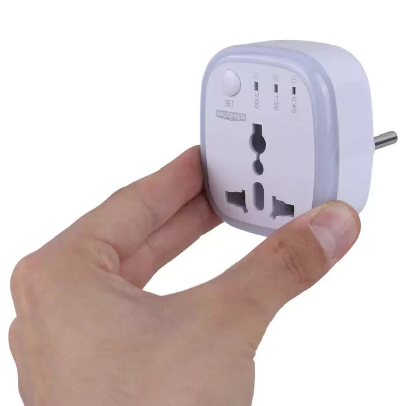 تبدیل برق 3 به 2 تایمردار مچر MACHER مدل MR-265 — تصویر ۵