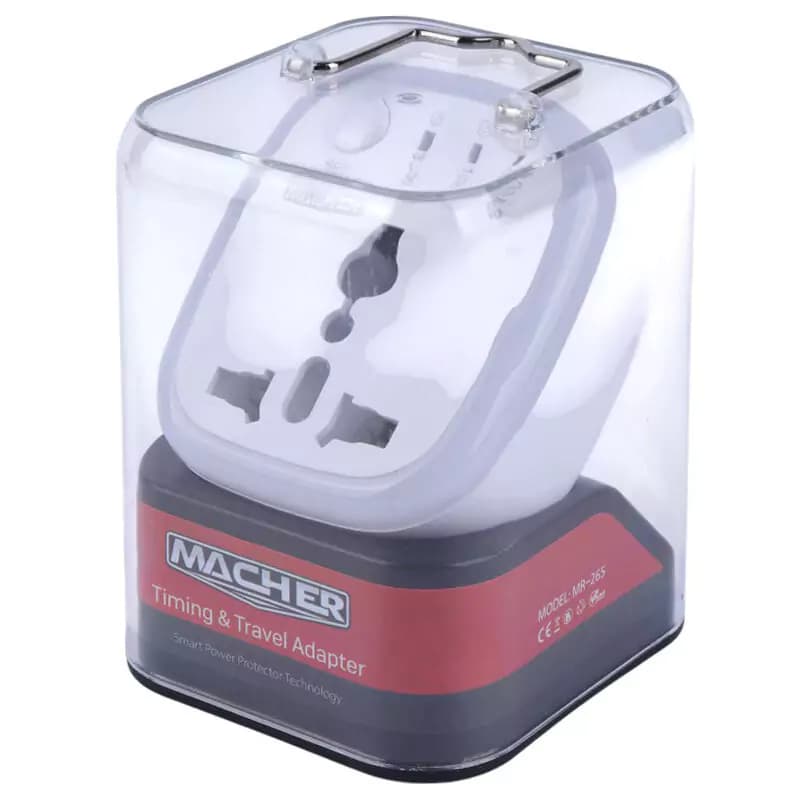 تبدیل برق 3 به 2 تایمردار مچر MACHER مدل MR-265 — تصویر ۸