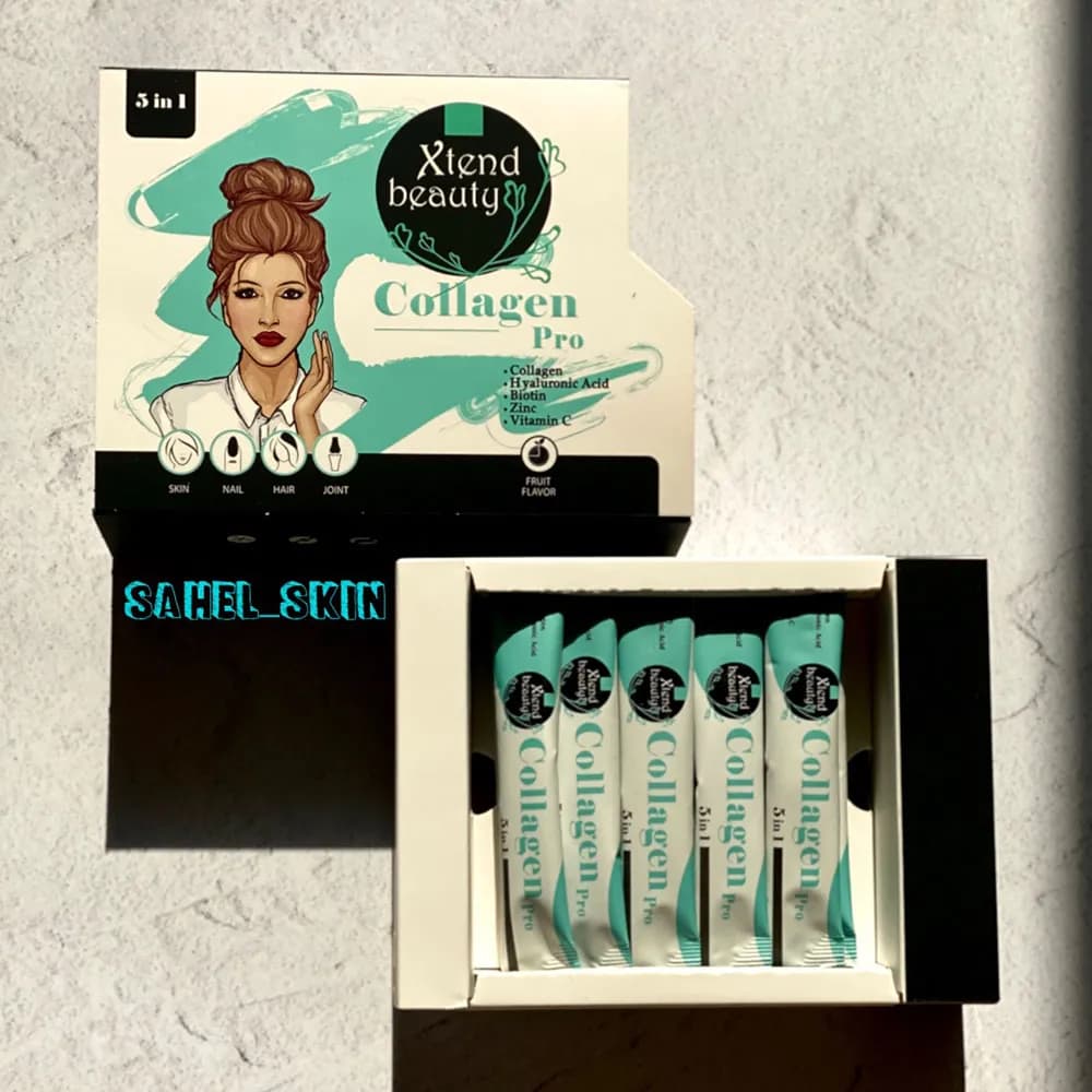 کلاژن پرو 5 در 1 اکستند بیوتی ساشه 20 عددی (collagen pro 5in1 xtend beauty)