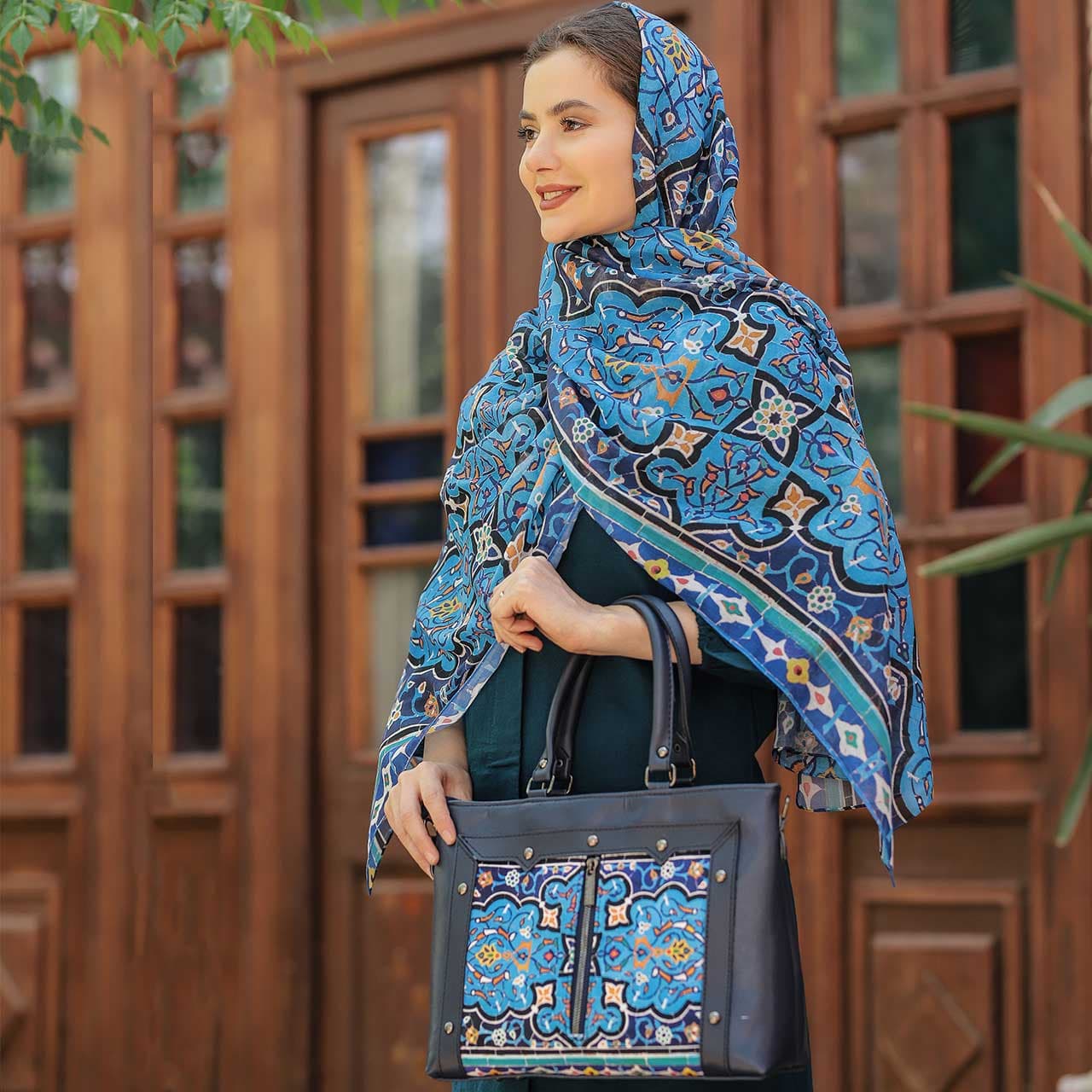 ست کیف و شال زنانه باران کد 06