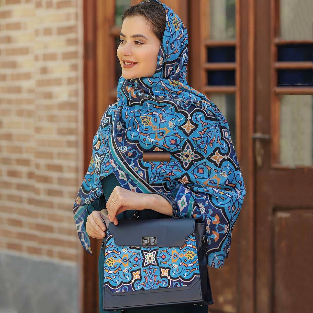 ست کیف و شال زنانه پیچک کد 06