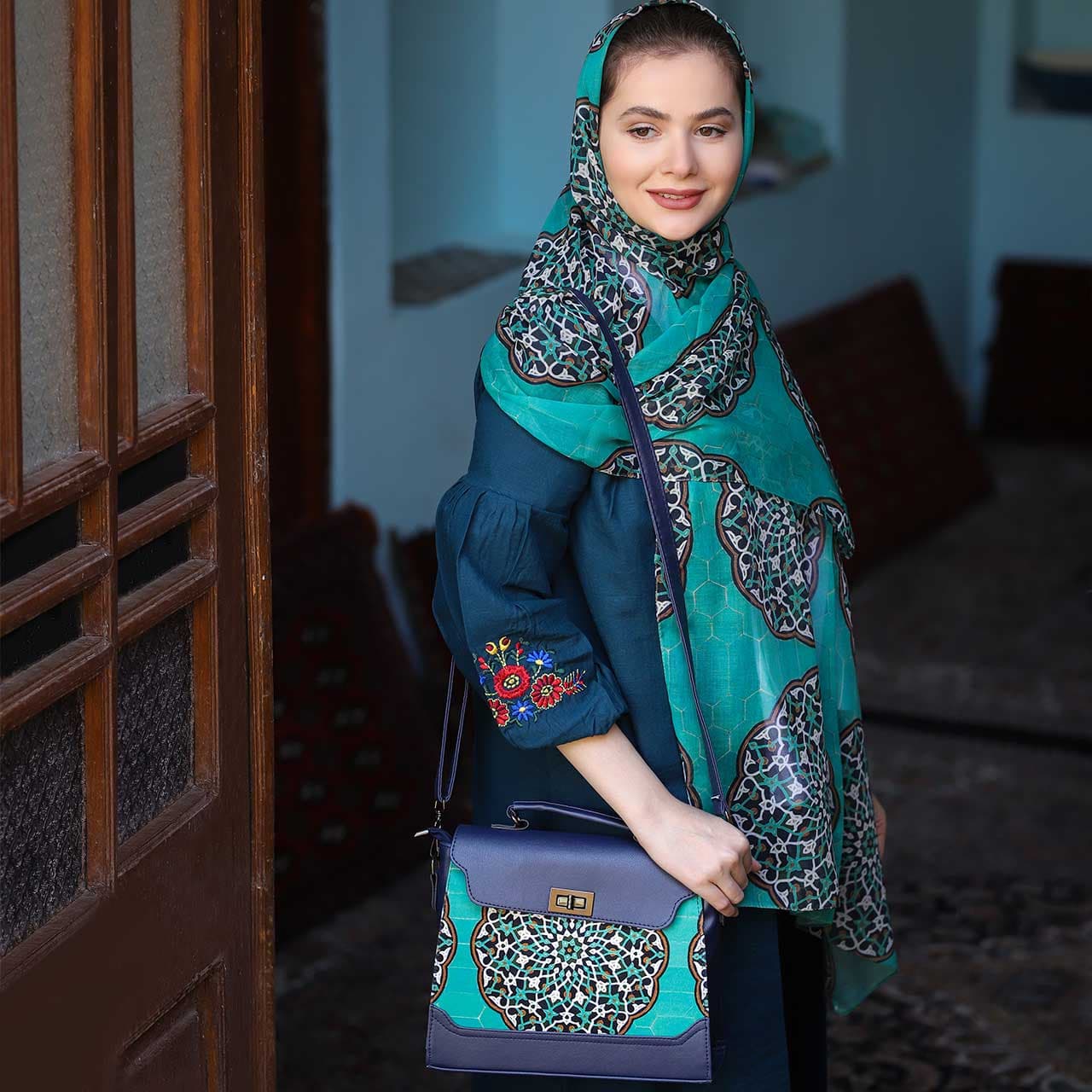 ست کیف و شال زنانه پیچک کد 02