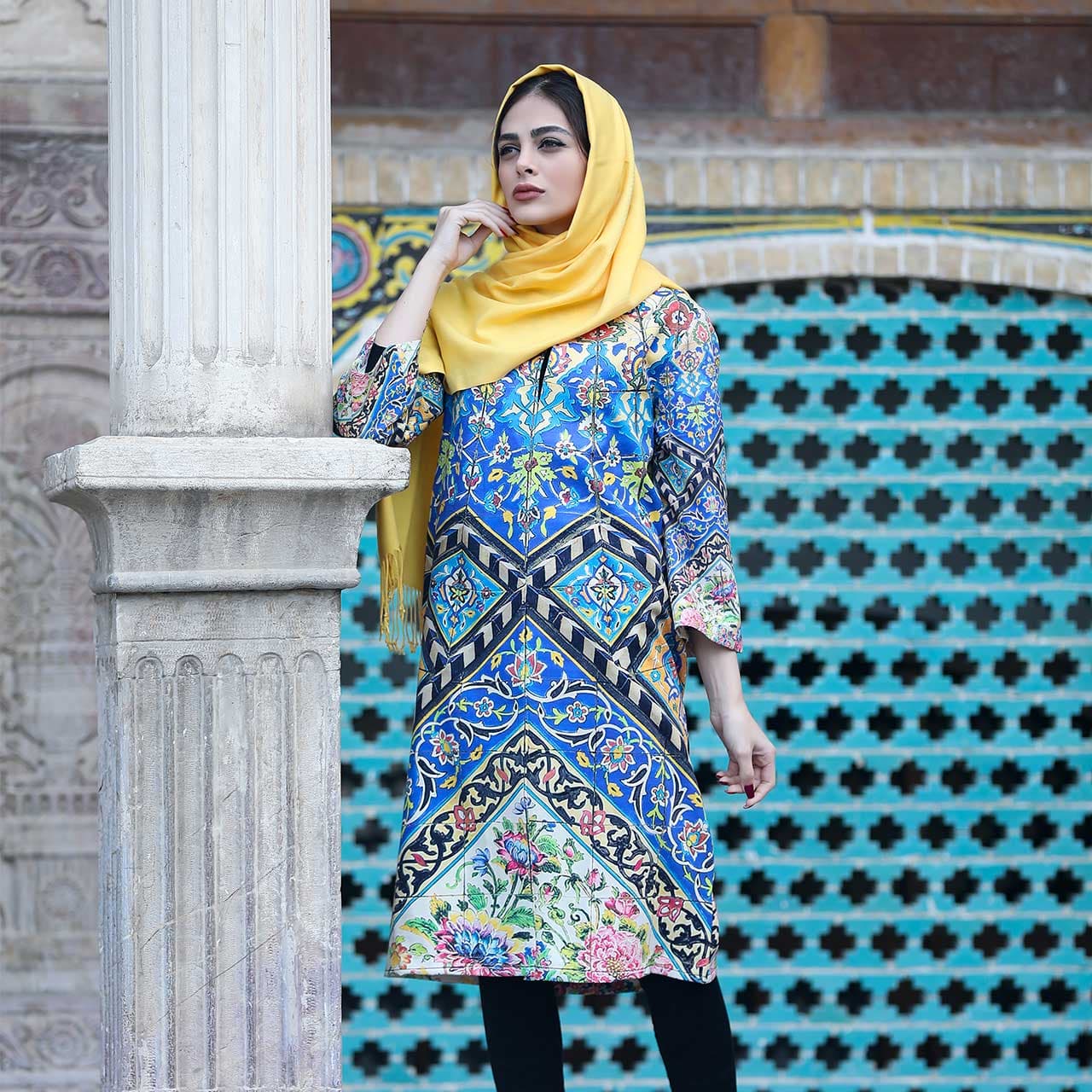 مانتو زنانه پارسی مدل کاشی اصفهان