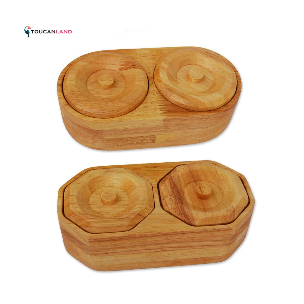 شکلات خوری 2 خانه چوبی رابر در 2 طرح با درب