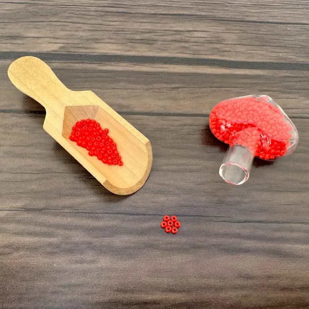 منجوق 2 میل قرمز گوجه ای مدل Fgb بسته 5 گرمی — تصویر ۲