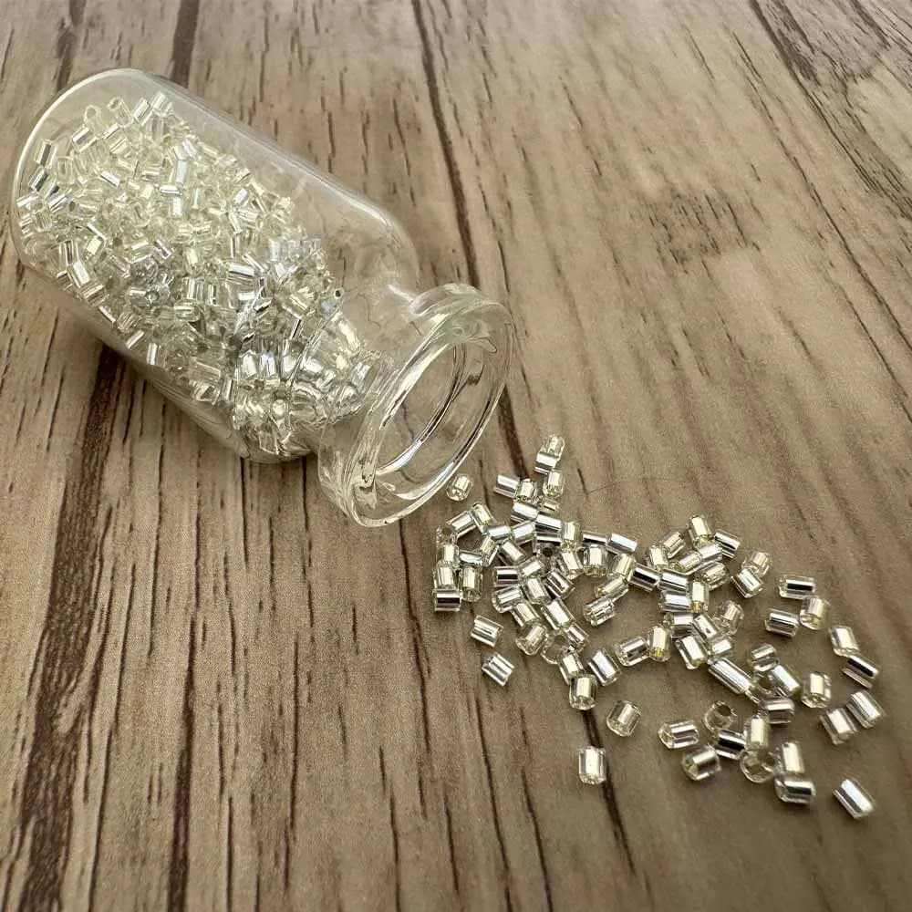 ملیله شکسته 2 میل نقره ای مدل Fgb بسته 5 گرمی — تصویر ۴
