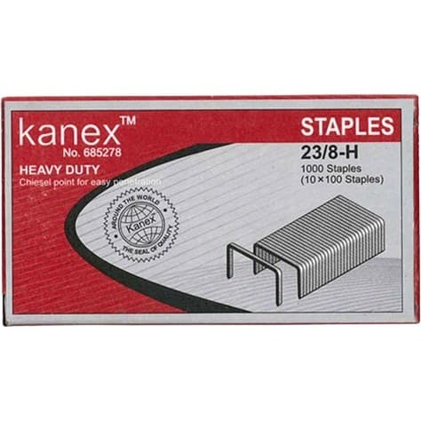 سوزن منگنه کانکس Kanex 685278 سایز 23/8 بسته 1000 عددی