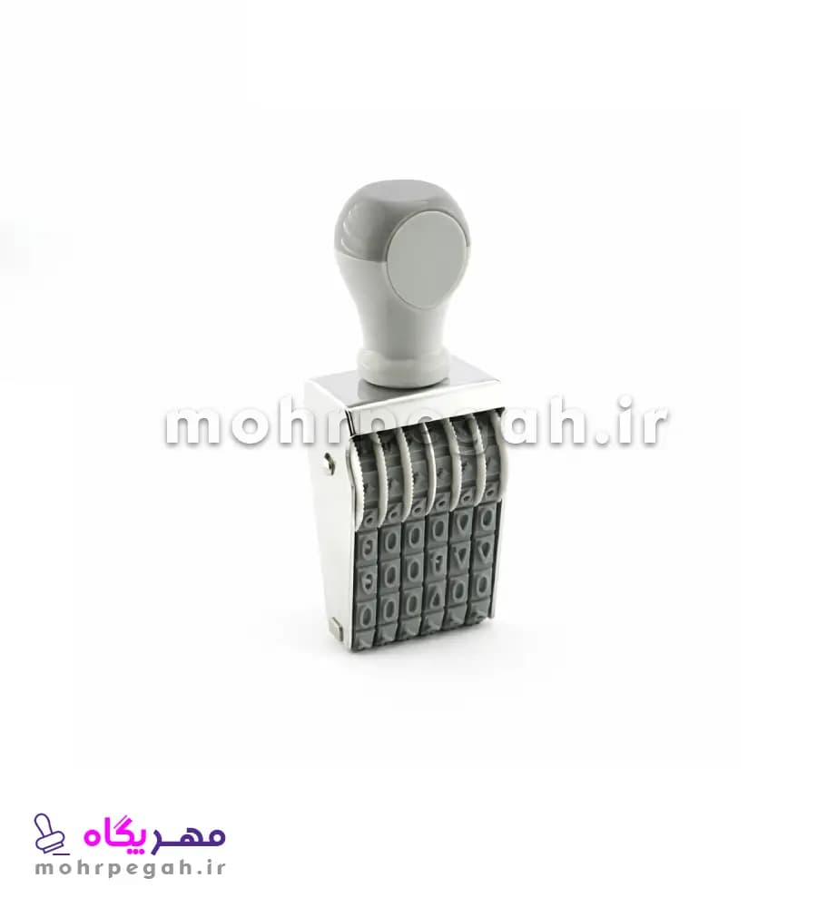 مهر شماره زن 6 رقم با ارتفاع اعداد 7 میلی متر Shiny N-26