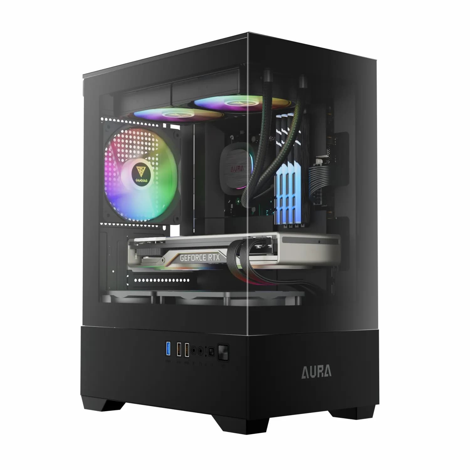 کیس کامپیوتر گیمینگ گیم دیاس مدل AURA GC9M — تصویر ۵
