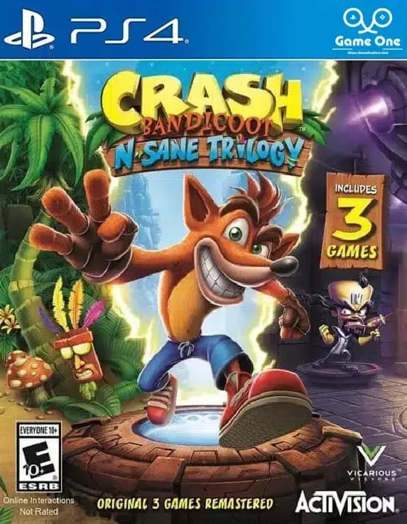 دیسک Crash Bandicoot N. Sane Trilogy کنسول PS4 کارکرده — تصویر ۴