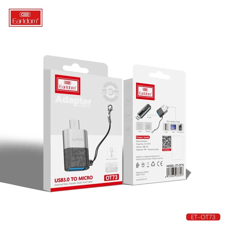 مبدل microusb به USB OTG مدل ET-OT73 — تصویر ۳