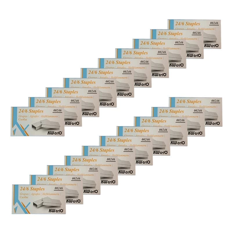 سوزن منگنه کی دبلیو تریو سایز 24/6 – 20 بسته 1000عددی
