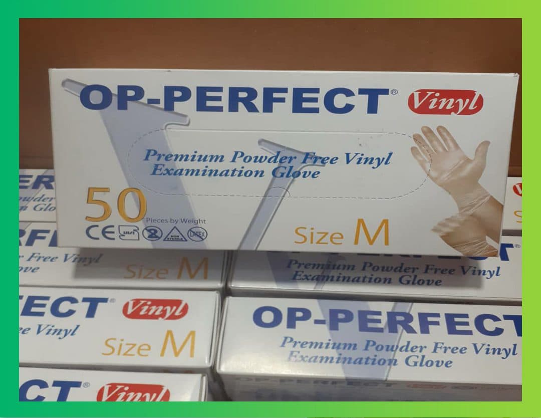 دستکش یکبار مصرف وینیل اپی پرفکت OP Perfect (50 عددی)