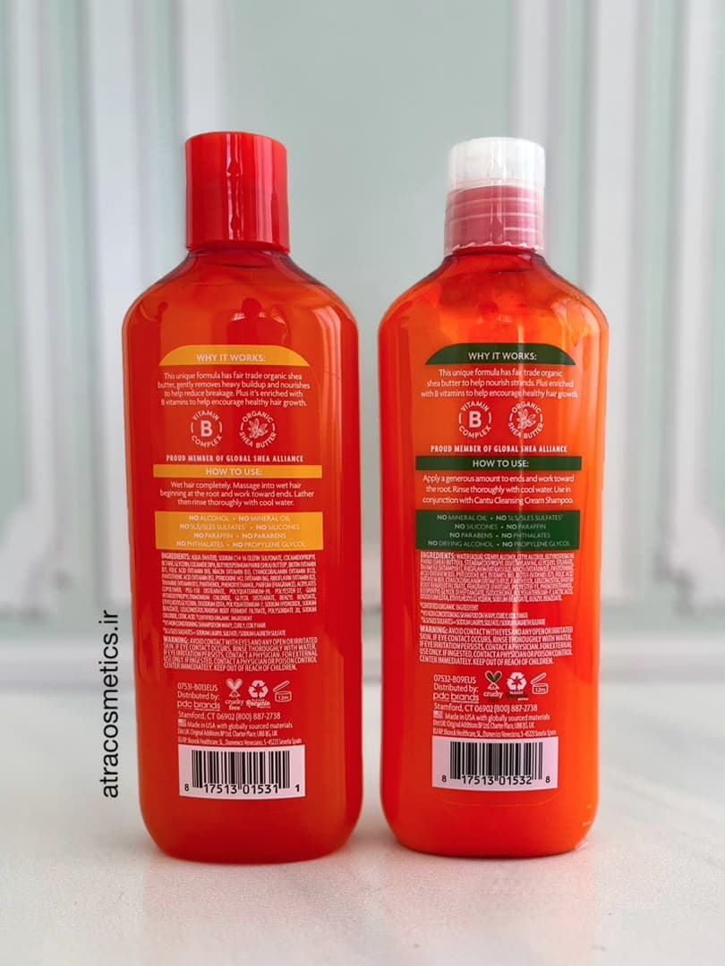 شامپو کرمی شی باتر کانتو حجم 400 Cantu Sulfate-Free Cleansing Cream Shampoo — تصویر ۴