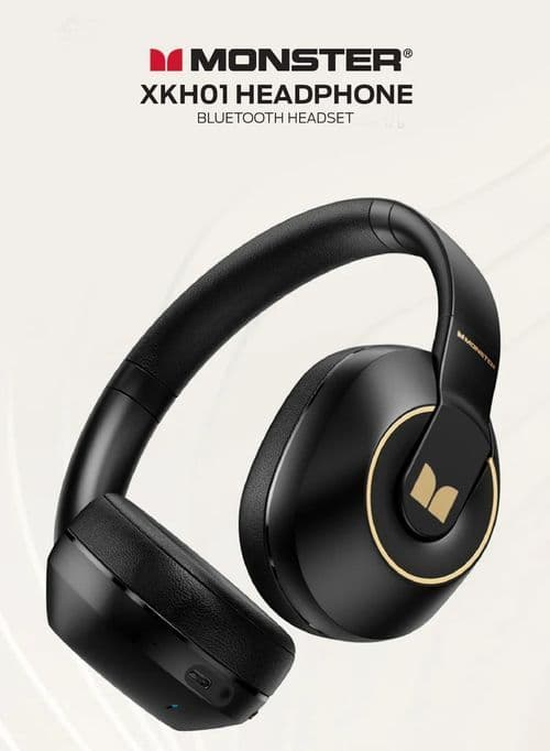 هدفون بلوتوثي مانستر MONSTER مدل STORM XKH01 — تصویر ۵