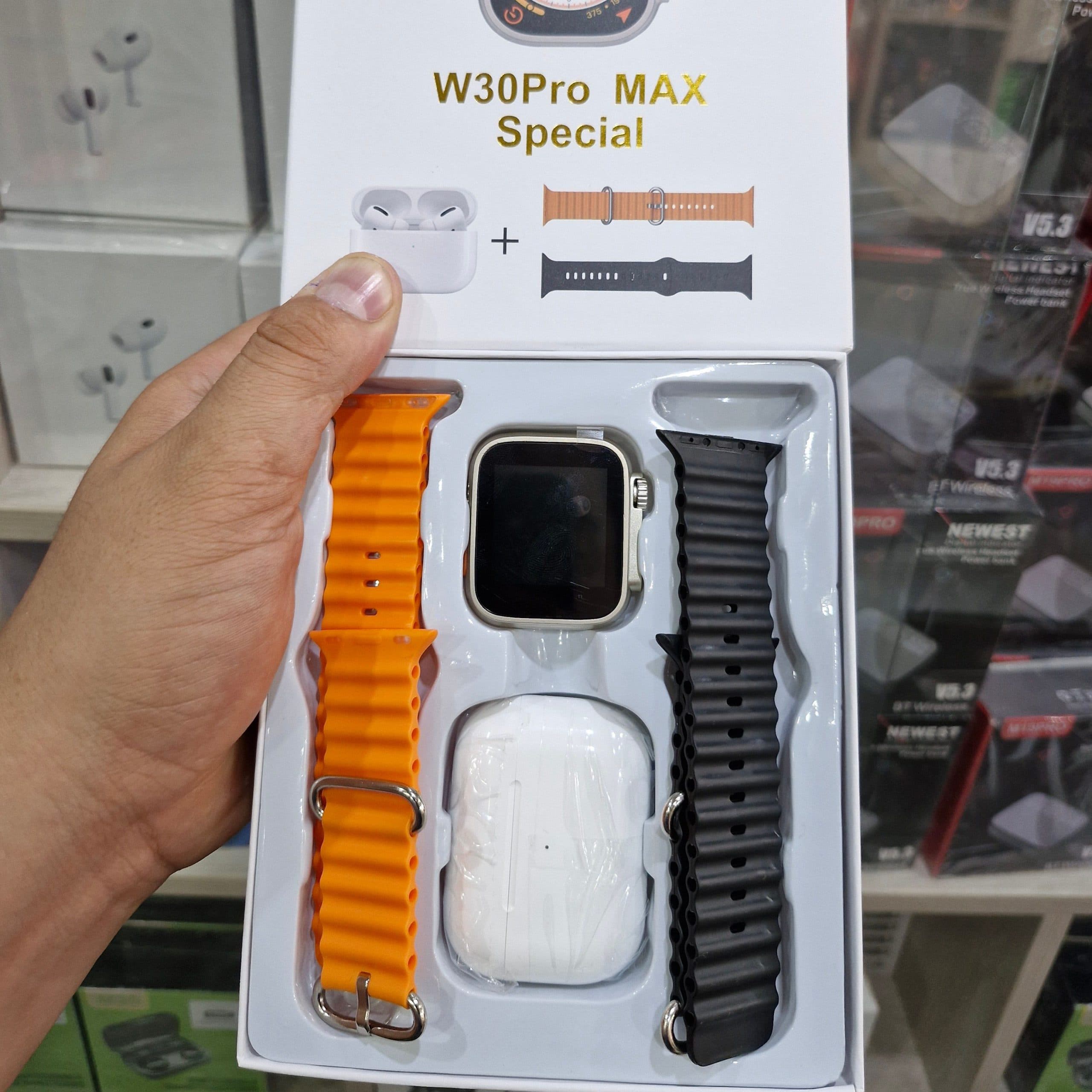 ساعت هوشمند و ایرپاد W30 Pro max