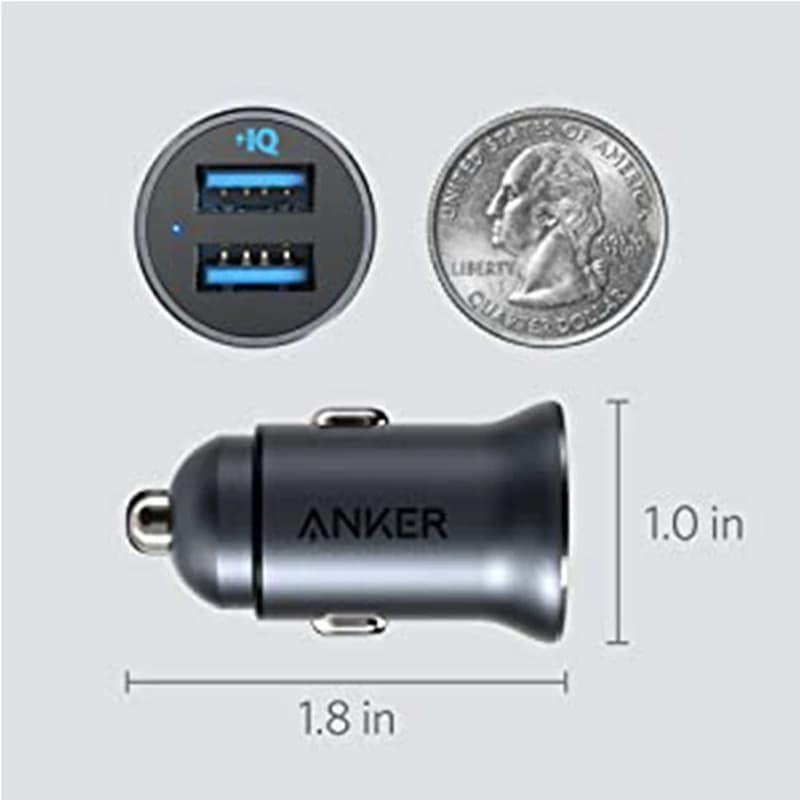شارژر فندکی ۲ پورت انکر anker a2727 — تصویر ۴