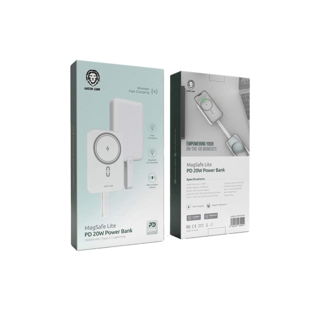 پاور بانک ۱۰۰۰۰ میلی‌آمپر Green Lion مدل MagSafe Lite — تصویر ۷