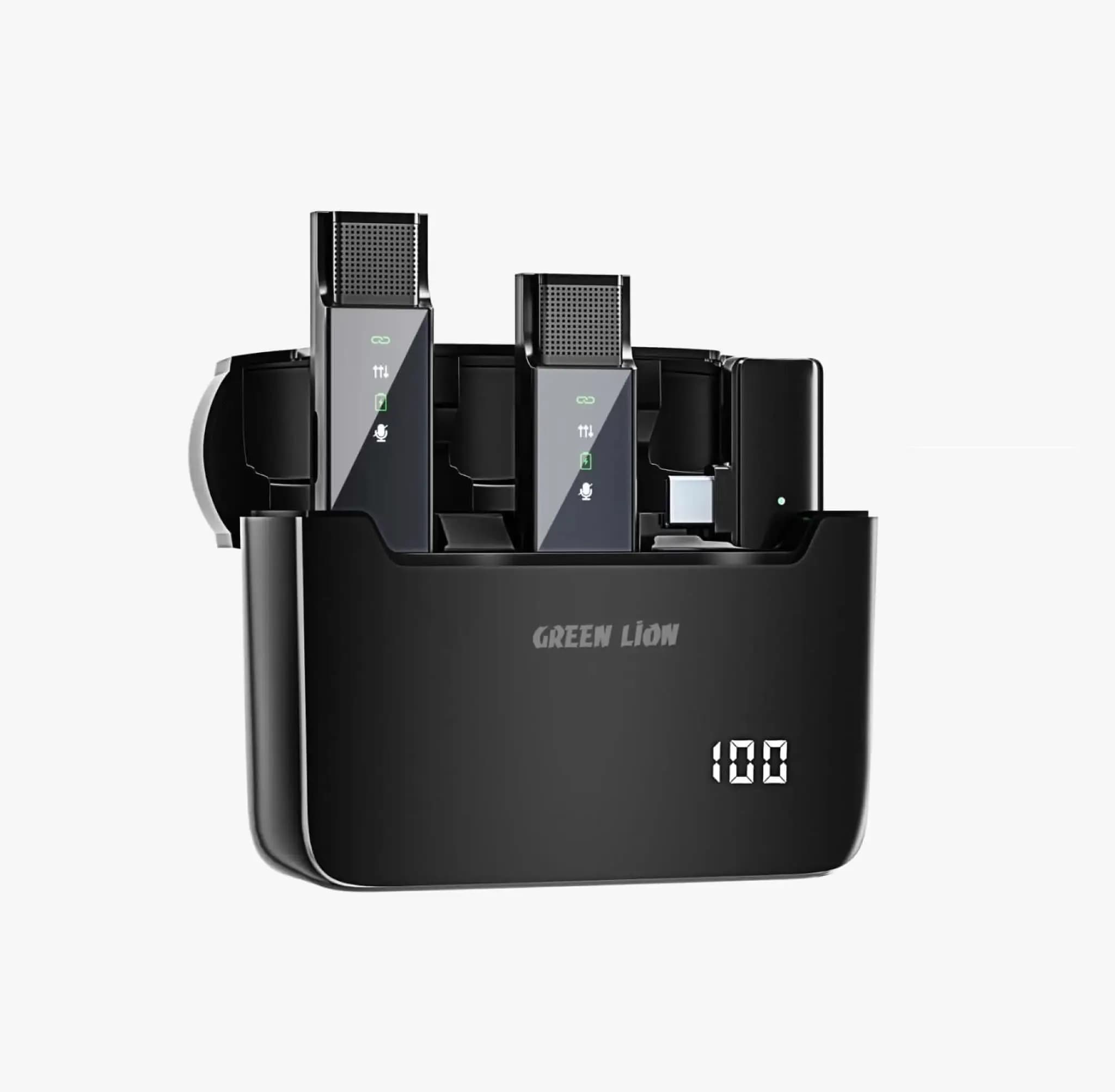 میکروفون یقهای Green Lion مدل ۲ در ۱ DIGITAL DISPLAY Microphone — تصویر ۸