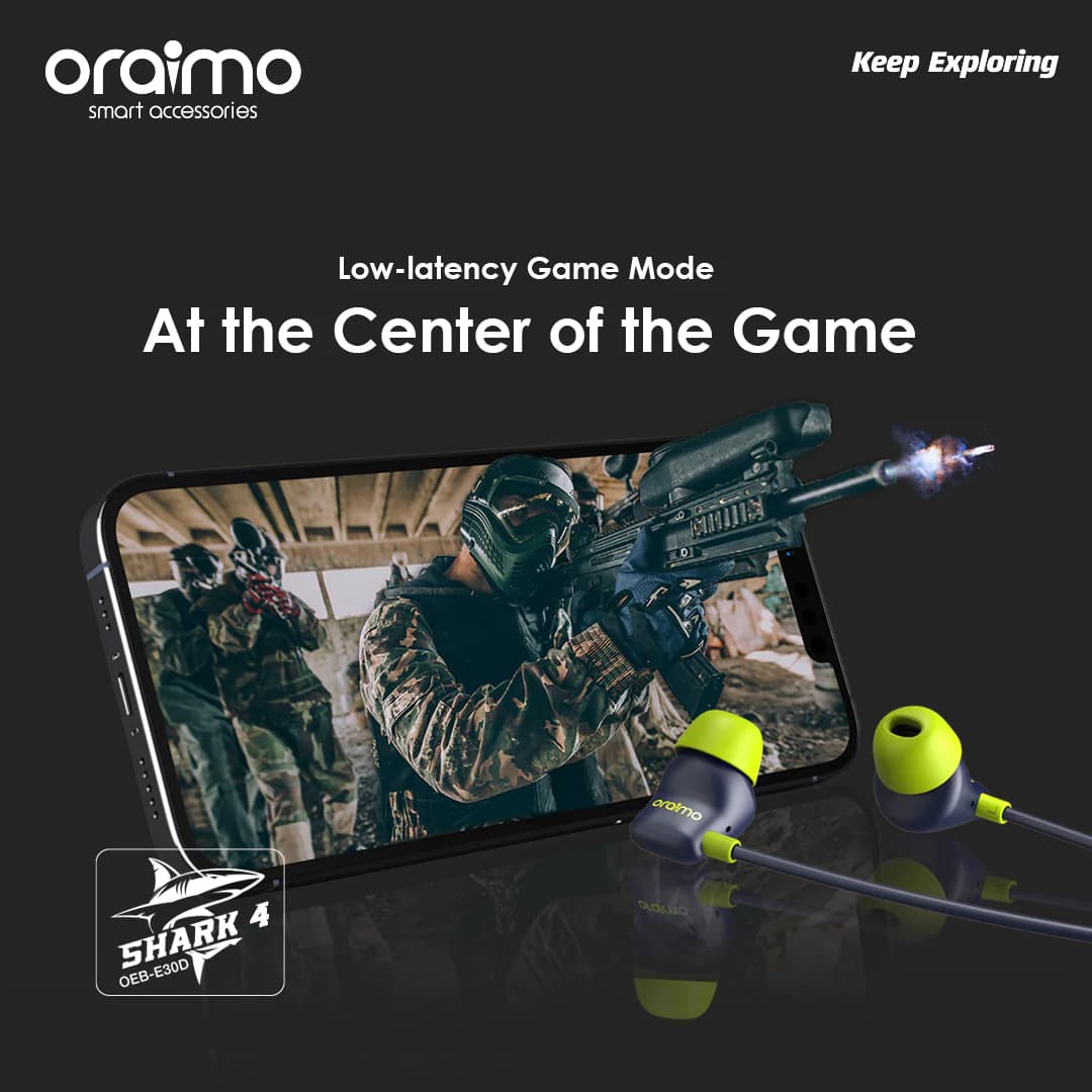 هندزفری گردنی اورایمو مدل Oraimo Shark 4 — تصویر ۴