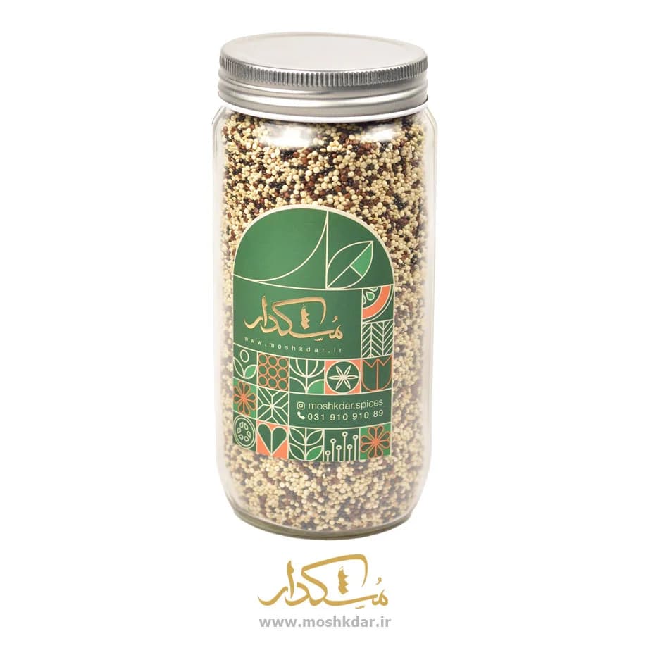 کینوا رنگی شیشه بزرگ 300 گرمی — تصویر ۴