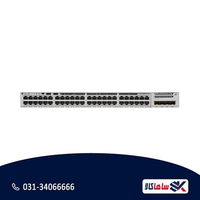 سوئیچ سیسکو Catalyst C9200-48P-A 48 پورت PoE+ استوک