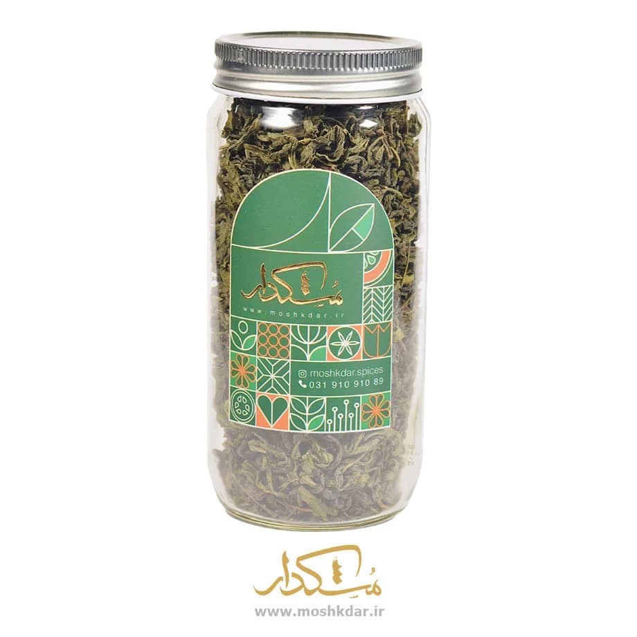 چای سبز ایرانی شیشه بزرگ 100 گرمی
