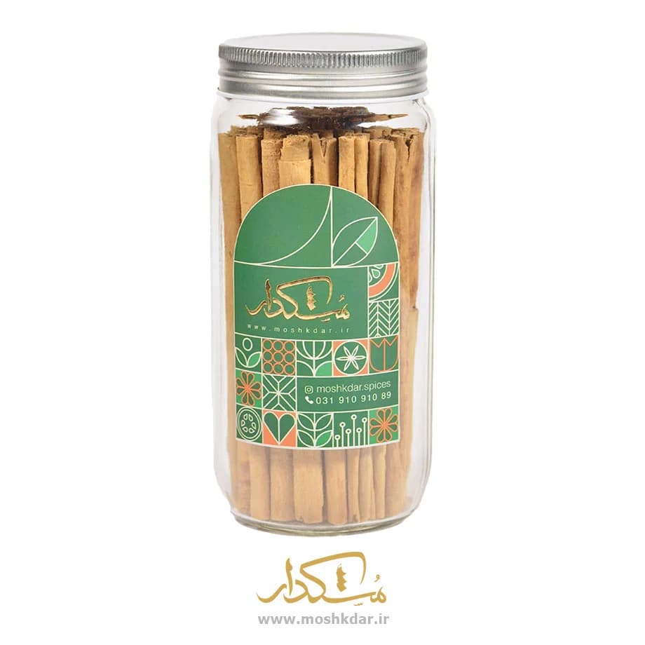 دارچین سیلان شیشه‌ بزرگ 150 گرمی — تصویر ۲