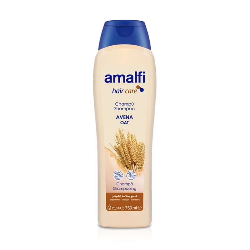 شامپو ضد ریزش مو حاوی عصاره جوانه گندم آمالفی Amalfi Avena Oat