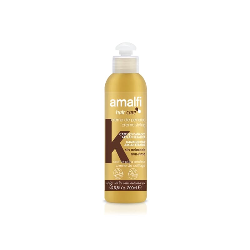 کرم مو آرگان موهای آسیب دیده آمالفی Amalfi Keratin & Argan