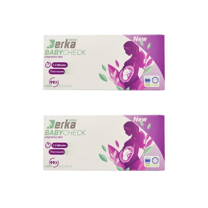 پک 2 تایی کیت تشخیص سریع بارداری درکا Derka Baby Check