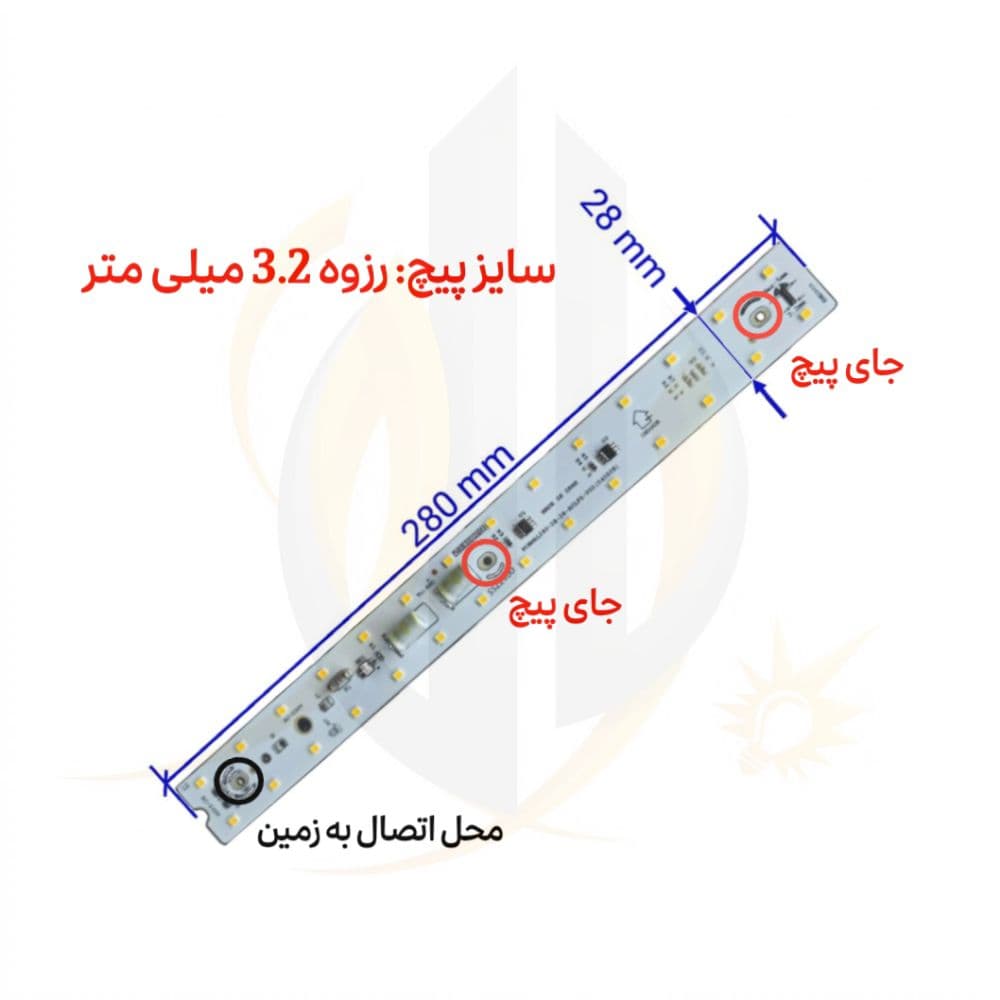 چیپ براکت 30 سانت ترونیکس رنگ نچرال — تصویر ۷