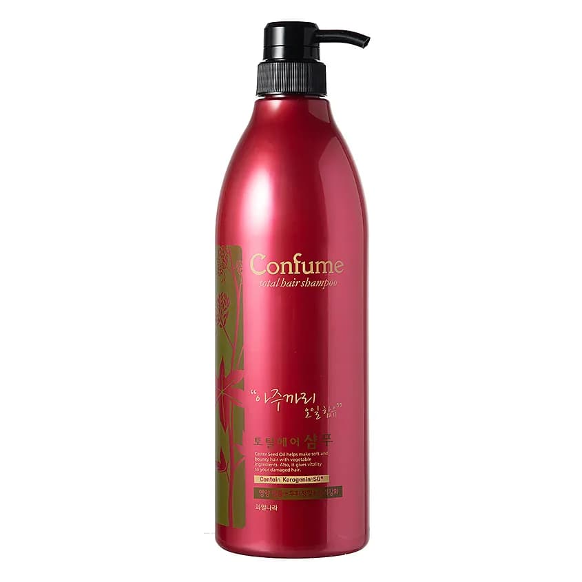 شامپو ترمیم کننده مو کانفیوم Confume مدل Total Hair Shampooحجم 950 میل