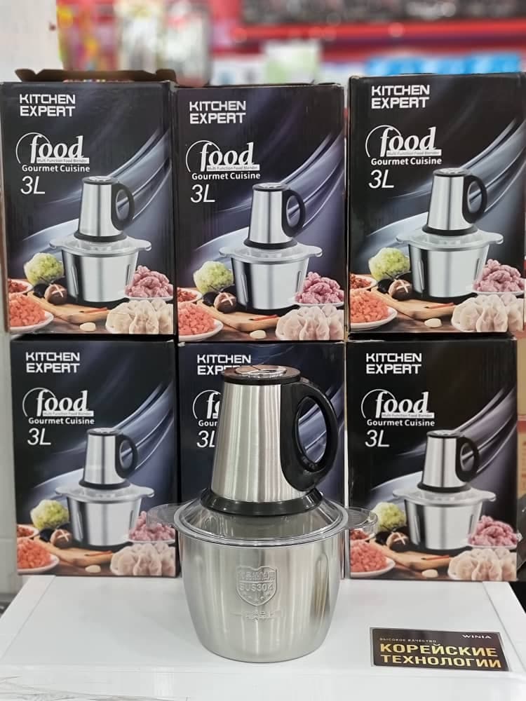 خردکن استیل سه لیتری فود FOOD مدل 250 وات سه سرعته
