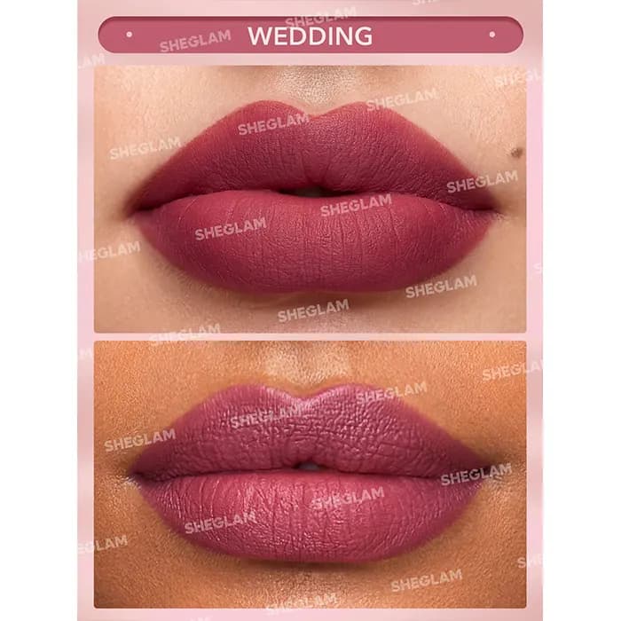 رژ جامد مات شیگلم Sheglam سری Matte Allure رنگ Wedding — تصویر ۱۰