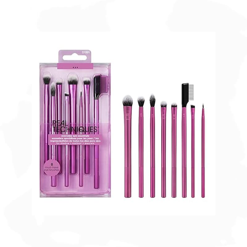 ست براش آرایش چشم 8 تیکه ریل تکنیک Real Techniques