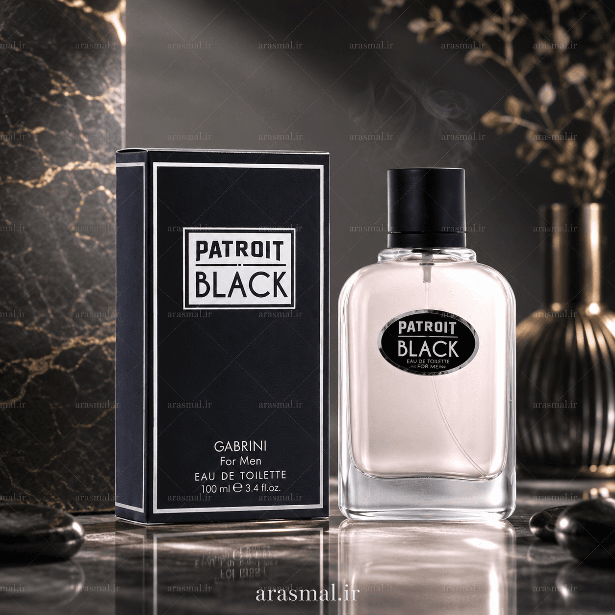 ادکلن مردانه گابرینی Gabrini مدل Patroit Black حجم 50 میل — تصویر ۴