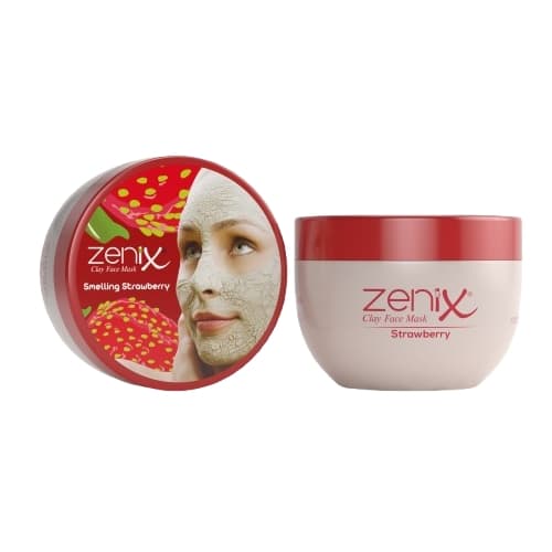 ماسک شاداب کننده خاک رس و توت فرنگی زنیکس Zenix وزن 350 گرم — تصویر ۵